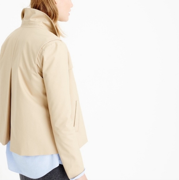 J. CREW | Japanese Poplin Swing Coat - Picture 3 of 13